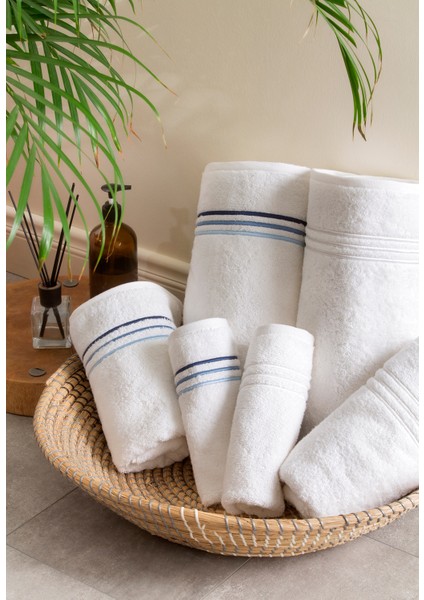 Trio Lacivert Pamuklu Yüz Havlusu 50X100 cm fırsatları