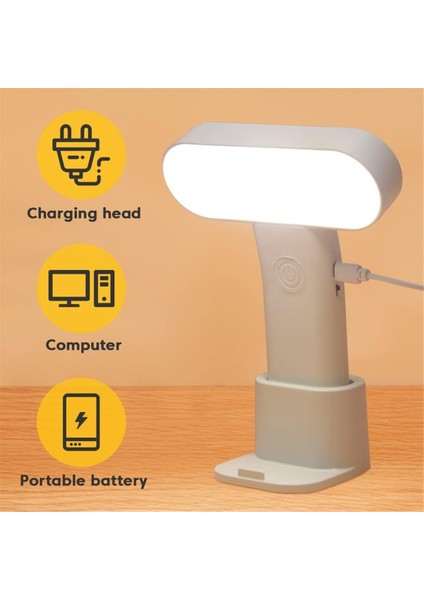 LED Masa Lambası Dimmablesa Taşınabilir Lamba USB Şarj 3 Renk Sıcaklığı Okuma Işığı Asabilir ve Ayakta Lambalar (Yurt Dışından) fırsatları