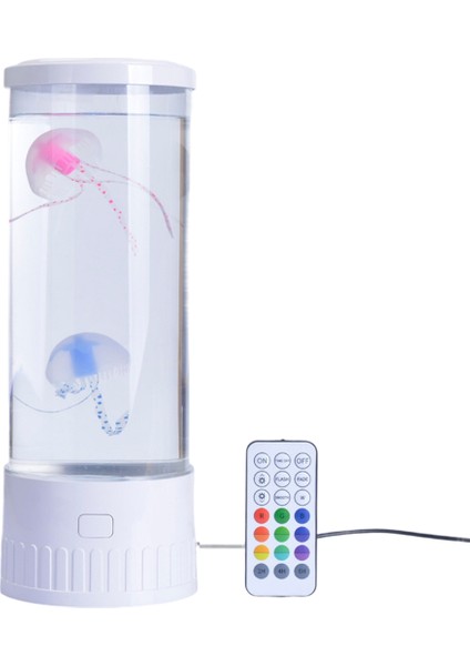 Denizanası Lambası Akvaryum Okyanus Gece Işıkları 7 Katlar LED Denizanası Ruh Hali Işıkları ile Ev Yatak Odası Masaüstü Dekorasyon (Yurt Dışından)