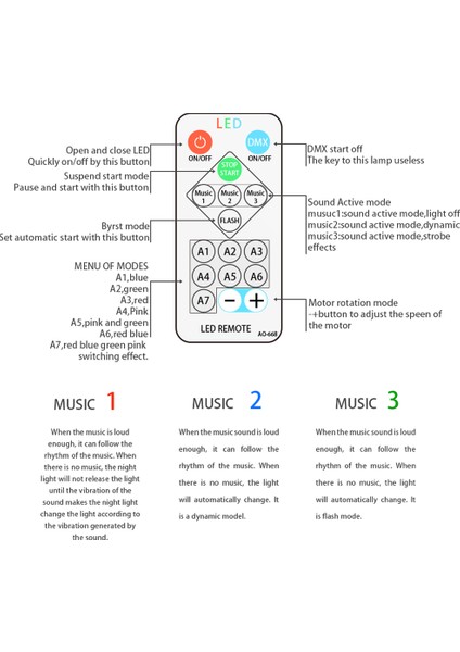 USB LED Çubuk Aşaması Rgb Mini Dj Disko Lights Ball Sound Party Projektör Araba Evi Ktv Ses Aktifi (Elektrik) (Yurt Dışından) indirimleri