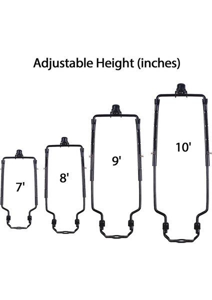 7inch Lamba Gölge Arp Tutucu Ayarlanabilir Lamba Arp Kiti E14, E26, E27 Işık Taban Adaptörü Siyah Korna Çerçevesi Laboratür Braketi (Yurt Dışından) indirimleri