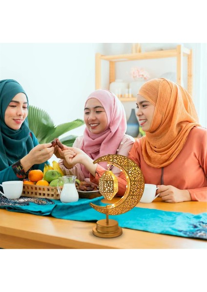 Bayram Dekorasyon Işık Ay Ambice Lambası Dönebilir Aydınlatılabilir Kutlama Süsleme Dekoratif Orta Doğu Tatil Işığı (Yurt Dışından) modelleri