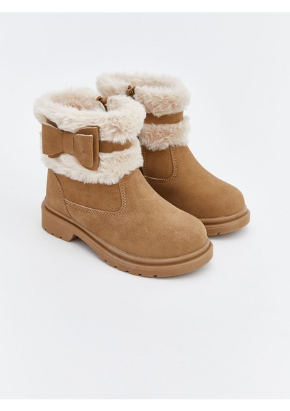 Yeni Sezon Süet Görünümlü Kız Bebek Bot