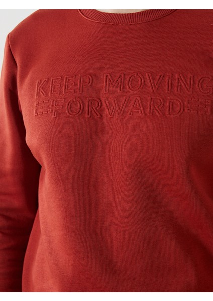 Yeni Sezon Bisiklet Yaka Uzun Kollu Erkek Kalın Sweatshirt modelleri