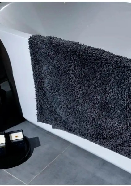Lucia Antrasit Pamuklu Banyo Paspası 60 x 100 cm modelleri