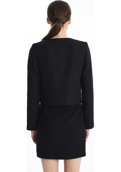 Yeni Sezon Bisiklet Yaka Ekose Kadın Tüvit Ceket fırsatları