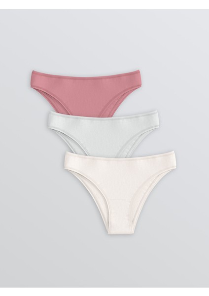 Yeni Sezon Düz Brazilian Külot 3'lü