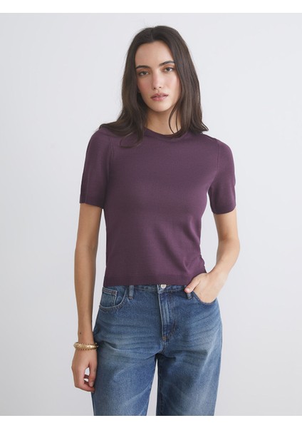 Yeni Sezon Bisiklet Yaka Kadın Triko Kazak