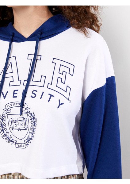 Yeni Sezon Kapüşonlu Baskılı Uzun Kollu Kadın Sweatshirt fırsatları