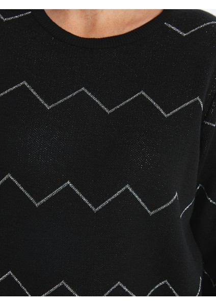 Yeni Sezon Bisiklet Yaka Desenli Kadın Triko Kazak fırsatları