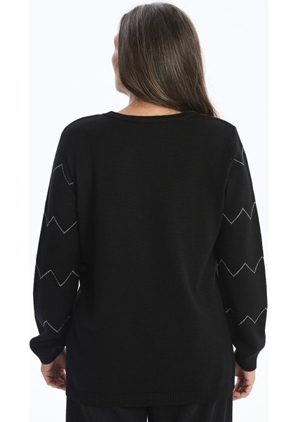 Yeni Sezon Bisiklet Yaka Desenli Kadın Triko Kazak indirimleri