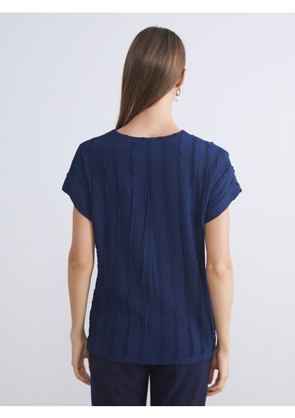 Yeni Sezon Bisiklet Yaka Dokulu Kadın Tişört indirimleri