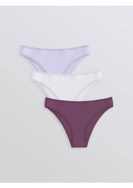 Yeni Sezon Düz Brazilian Külot 3'lü