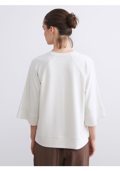 Yeni Sezon Bisiklet Yaka Kadın Sweatshirt fırsatları