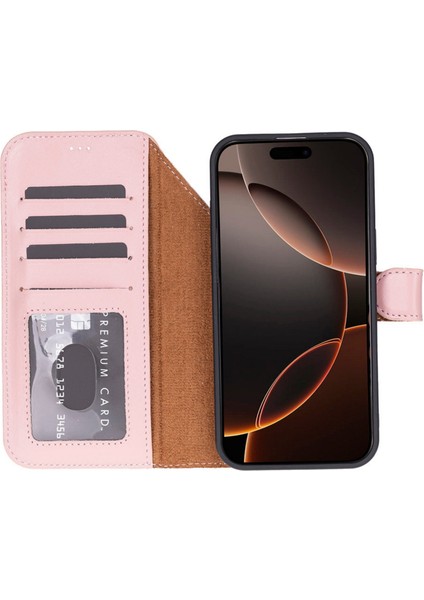 Apple iPhone 17 Pro Max Uyumlu Kişiselleştirilebilir Hakiki Deri Telefon Kılıfı