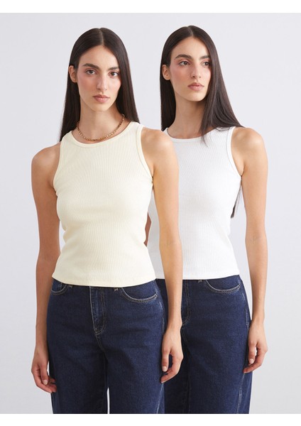 Yeni Sezon Bisiklet Yaka Kadın Atlet 2'li