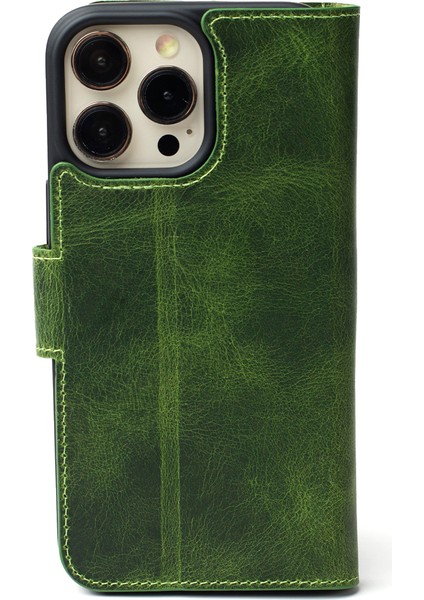 Classic Case iPhone 16 Pro Forest Deri Telefon Kılıfı