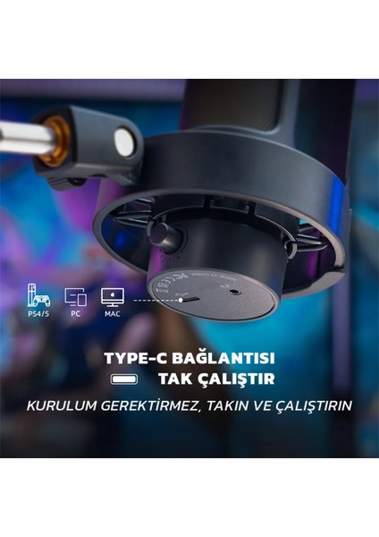 Ampligame A8T USB Yayıncı Bilgisayar Mikrofonu indirimleri