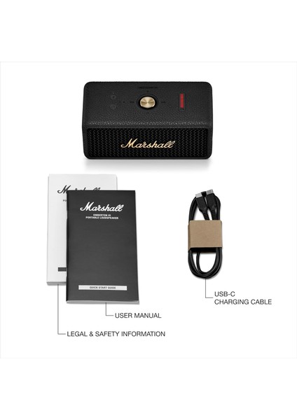 Emberton Iıı Black & Brass 2X38W 32+ Saat Çalma Süresi IP67 Suya Dayanıklı True Stereophonic Bluetooth Hoparlör indirimleri