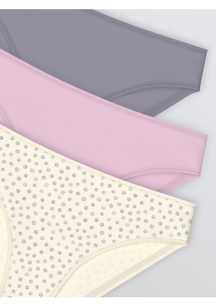 Yeni Sezon Baskılı Bikini Külot 3'lü modelleri