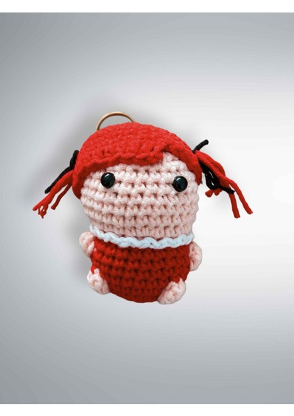 Amigurumi Anahtarlık 7-8 cm Sevimli El Örgüsü Hediyelik Anahtar ve Çanta Aksesuarı
