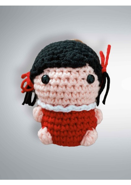 Amigurumi Anahtarlık 7-8 cm Sevimli El Örgüsü Hediyelik Anahtar ve Çanta Aksesuarı