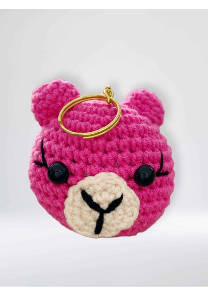Amigurumi Anahtarlık 7-8 cm Sevimli El Örgüsü Hediyelik Anahtar ve Çanta Aksesuarı