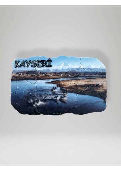 Kayseri Temalı Çatlatma Polyester Magnet Buzdolabı Süsü