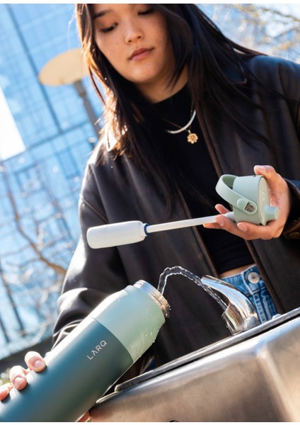 Purevis 2 Eucalyptus Yeşil Çelik Termos 1 Lt