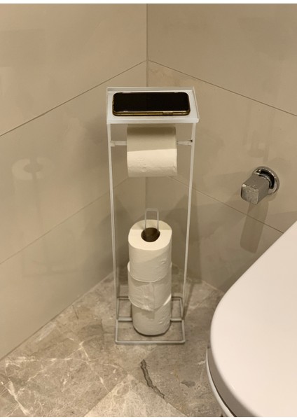 Tepsili Beyaz Tuvalet Kağıdı Standı 54X15X12 cm fırsatları