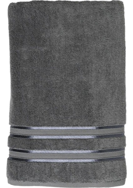 Olite Gri Pamuklu Banyo Havlusu 90 x 150 cm