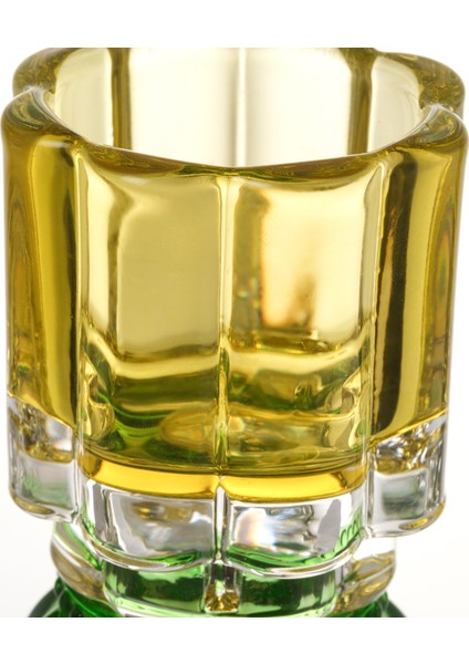 Nanjıng Cam Dekoratif Obje 7X7X21 cm Yeşil - Pembe