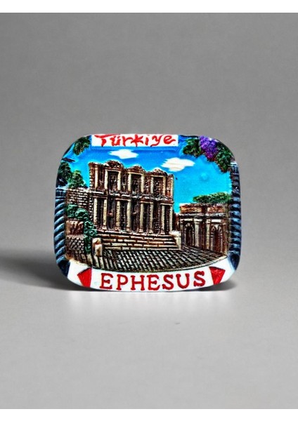 Ephesus (Efes) Temalı Polyester Magnet 6,5cm x 6cm