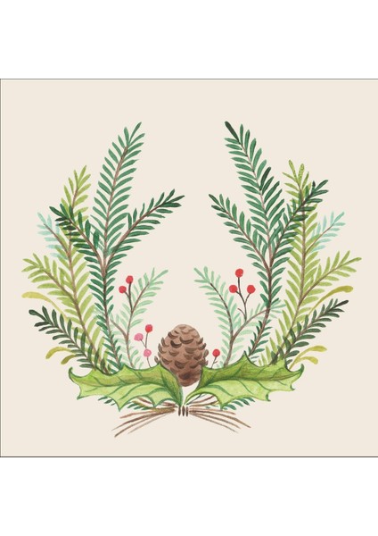 Christmas Sprigs Cocktail Napkins