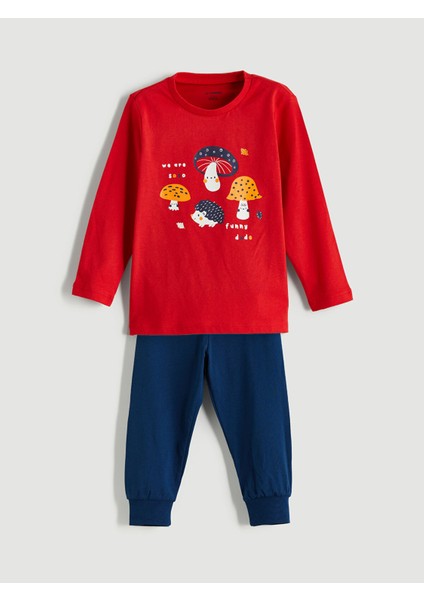 Yeni Sezon Baskılı Erkek Çocuk Pijama Takım