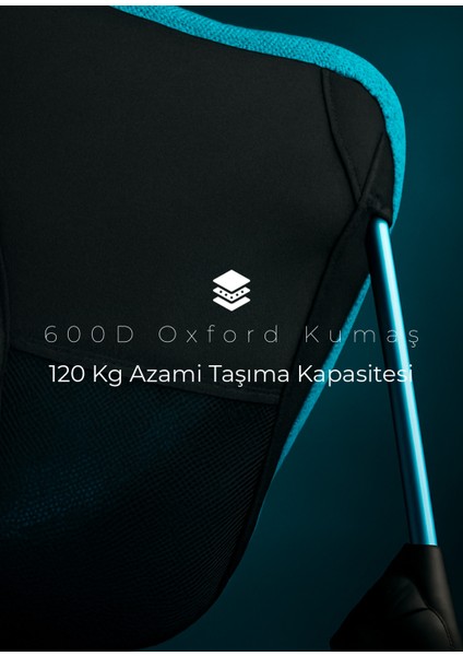 Açık Mavi Loki Çantalı Katlanır Kamp Sandalyesi modelleri