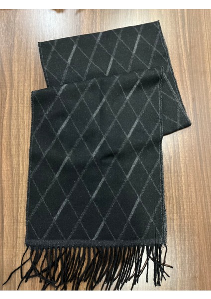 Unisex Floş Yün Desenli Şal Atkı (190 Cm) modelleri