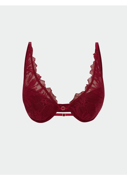 Yeni Sezon Balenli Yarım Dolgulu Dantelli Fantezi Tişört Sütyen