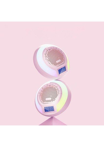 Aquaease Ipx7 Su Geçirmez Pembe 18 Saat Oynatma Süresi Dahili Mikrofon Işıklı Hoparlör modelleri