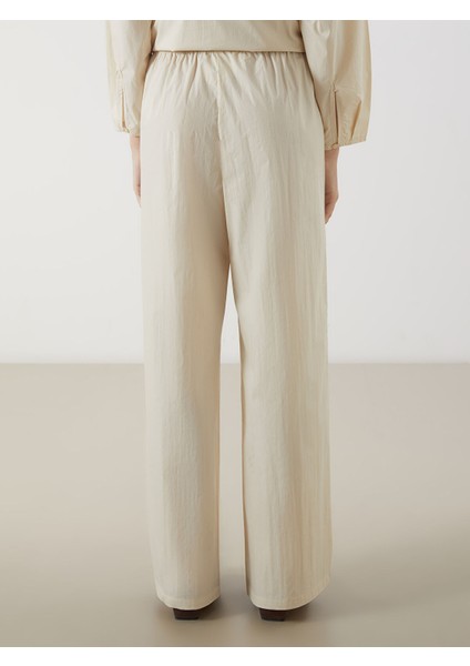 Yeni Sezon Beli Lastikli Geniş Paça Kadın Pantolon fırsatları