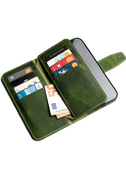 Multi Wallet iPhone 16 Pro Max Forest Deri Telefon Kılıfı fiyatları