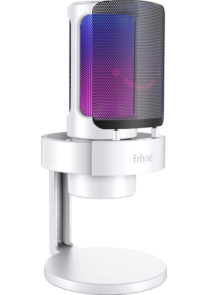 Ampligame A8 USB Rgb Beyaz Yayıncı Bilgisayar Mikrofon fiyatları