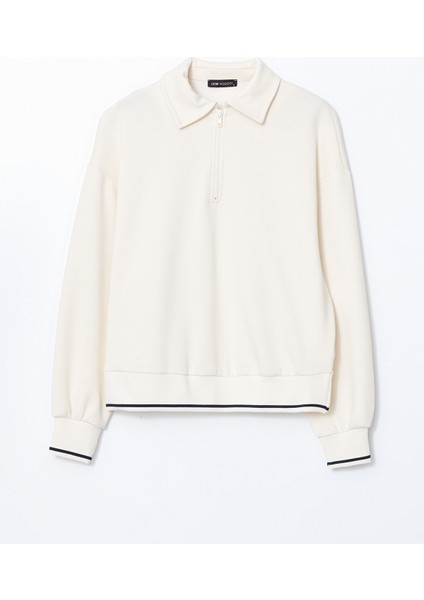 Yeni Sezon Polo Yaka Oversize Kadın Sweatshirt indirimleri