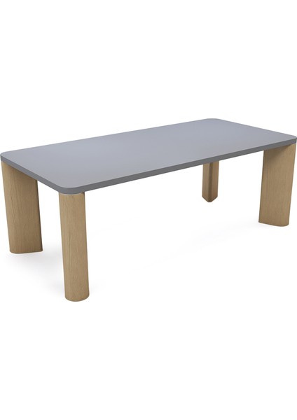 Wing Beton Tabla Meşe Ayak Yemek Masası fiyatları