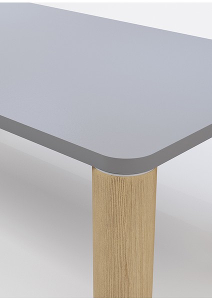 Wing Beton Tabla Meşe Ayak Yemek Masası modelleri