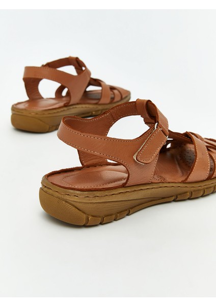 Yeni Sezon Deri Görünümlü Kadın Sandalet indirimleri