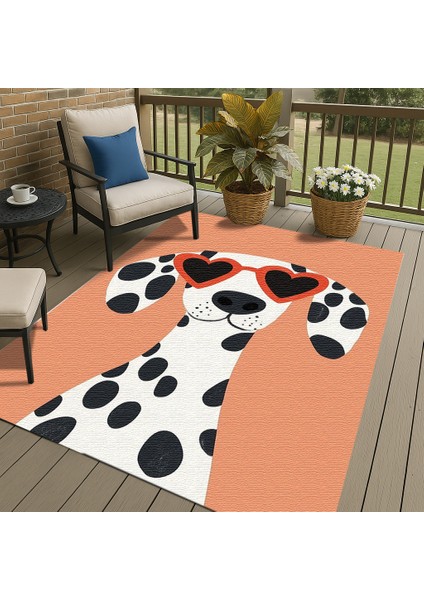 Sevimli Köpek Figürlü Çocuk Halısı, Renkli ve Eğlenceli Oyun Odası Halısı fırsatları