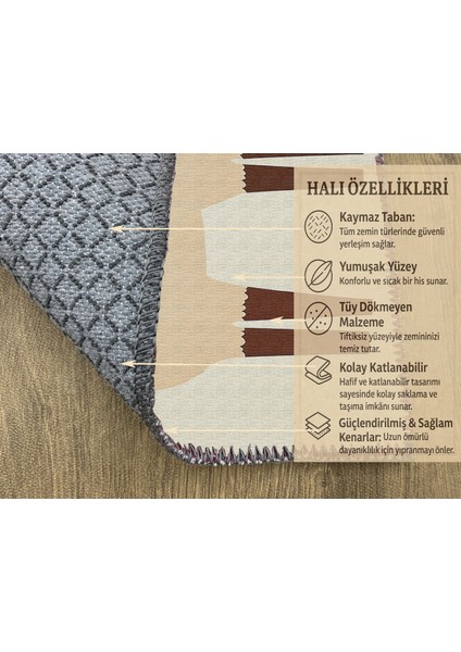 Sevimli ve Renkli Hayvan Desenli Çocuk Halısı, Kaymaz Tabanlı Eğlenceli Tasarım modelleri