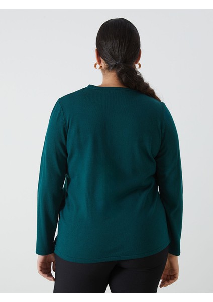 Yeni Sezon Bisiklet Yaka Dokulu Kadın Triko Kazak fırsatları