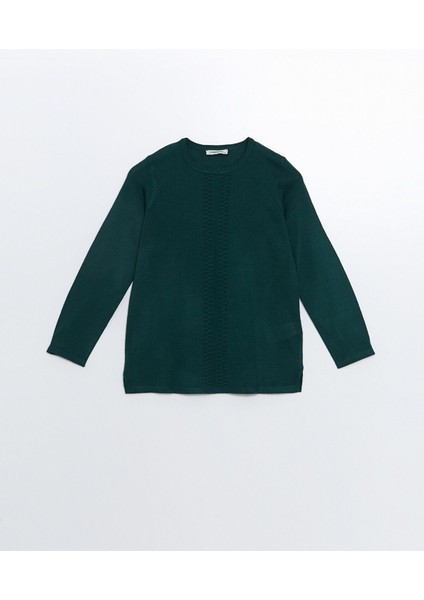 Yeni Sezon Bisiklet Yaka Dokulu Kadın Triko Kazak indirimleri